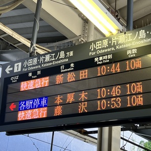 ロマンスカーに乗る予定が踏切事故．とりあえず進んでみたけど，快速急行も新松田行きに．.jpeg